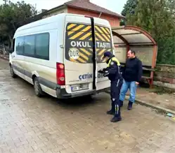 Kırklareli'nde Okul Servisleri Denetimden Geçti