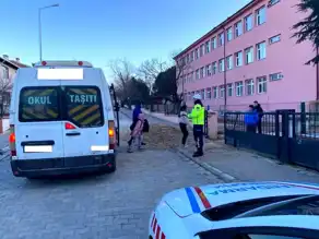 Kırklareli'nde Okul Servisleri Denetimden Geçti