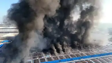 Lüleburgaz'daki Oyuncak Fabrikasında Büyük Yangın!