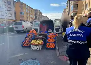 Lüleburgaz'da Seyyar Satıcılar Denetimde!