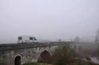 Lüleburgaz'da Yoğun Sis Hayat Felç Etti