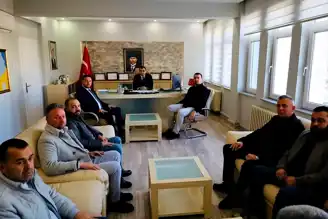 Vize Kaymakamı MHP'yi Kabul Etti, Okul Ziyaretleri Devam Ediyor